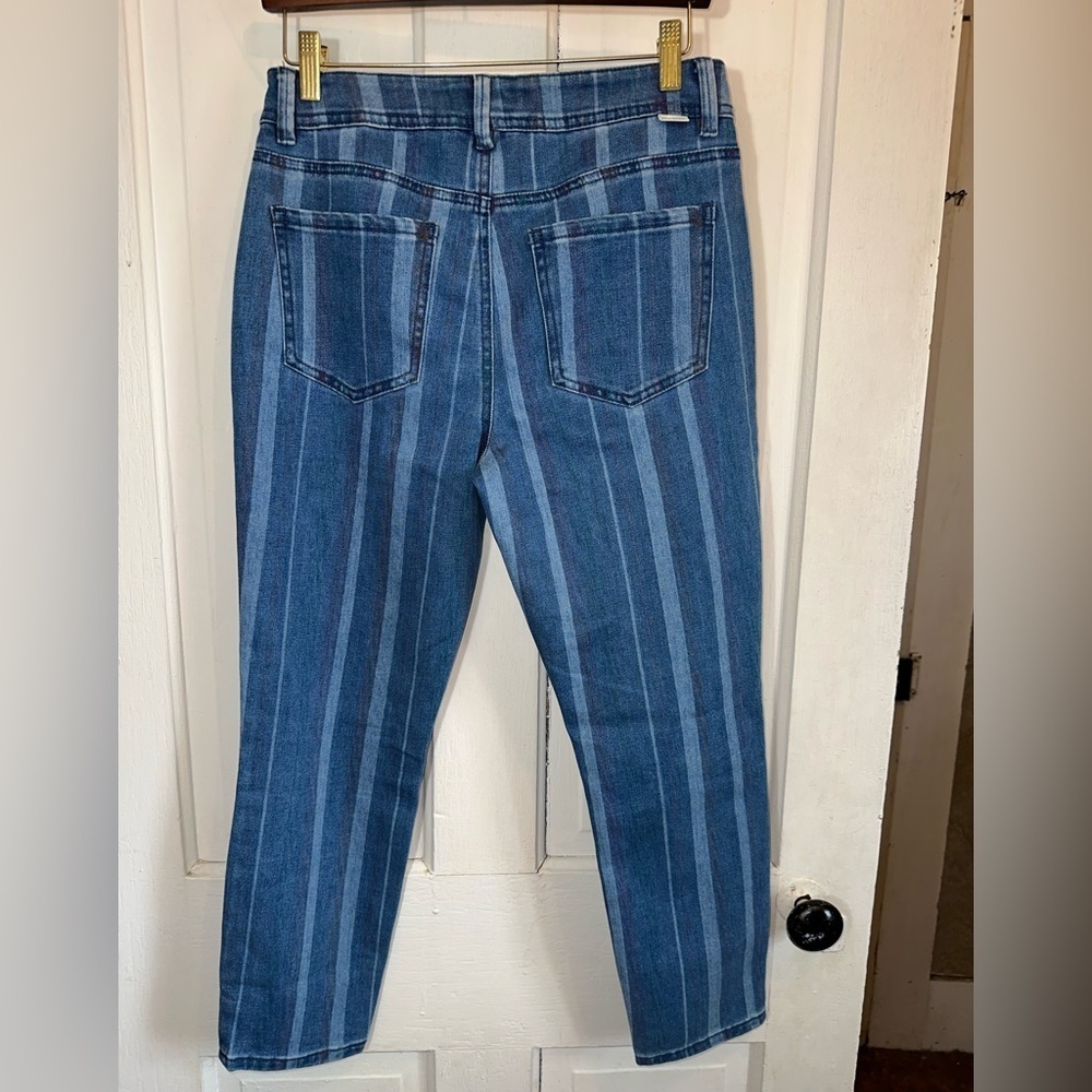 Sky and Sparrow Color Striped Skinny Jeans - Picture 4 of 5